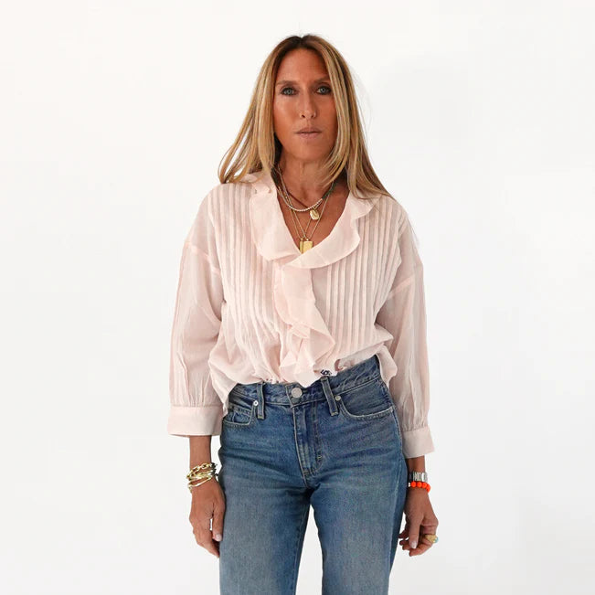Kerri Rosenthal Rosen Blouse - Sugar Pink