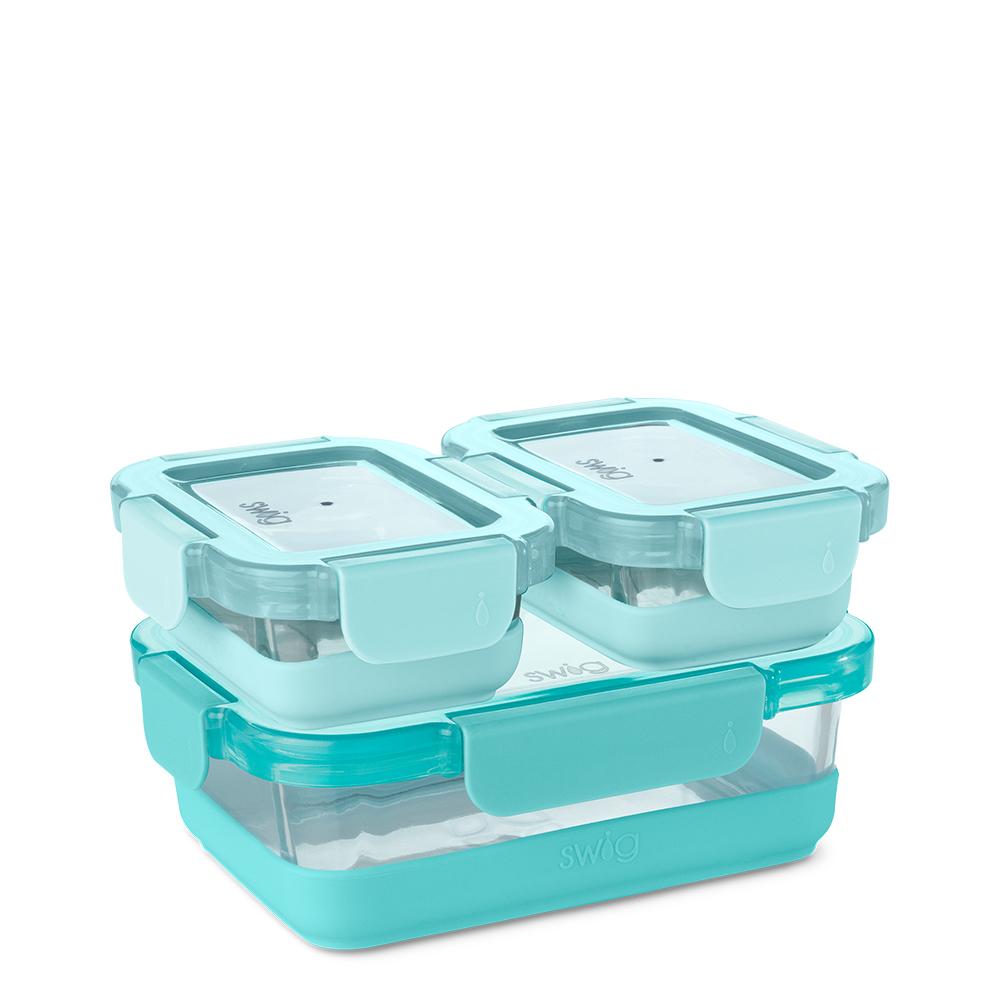 3 Piece Glass Food Storage Set - 2 Sizes