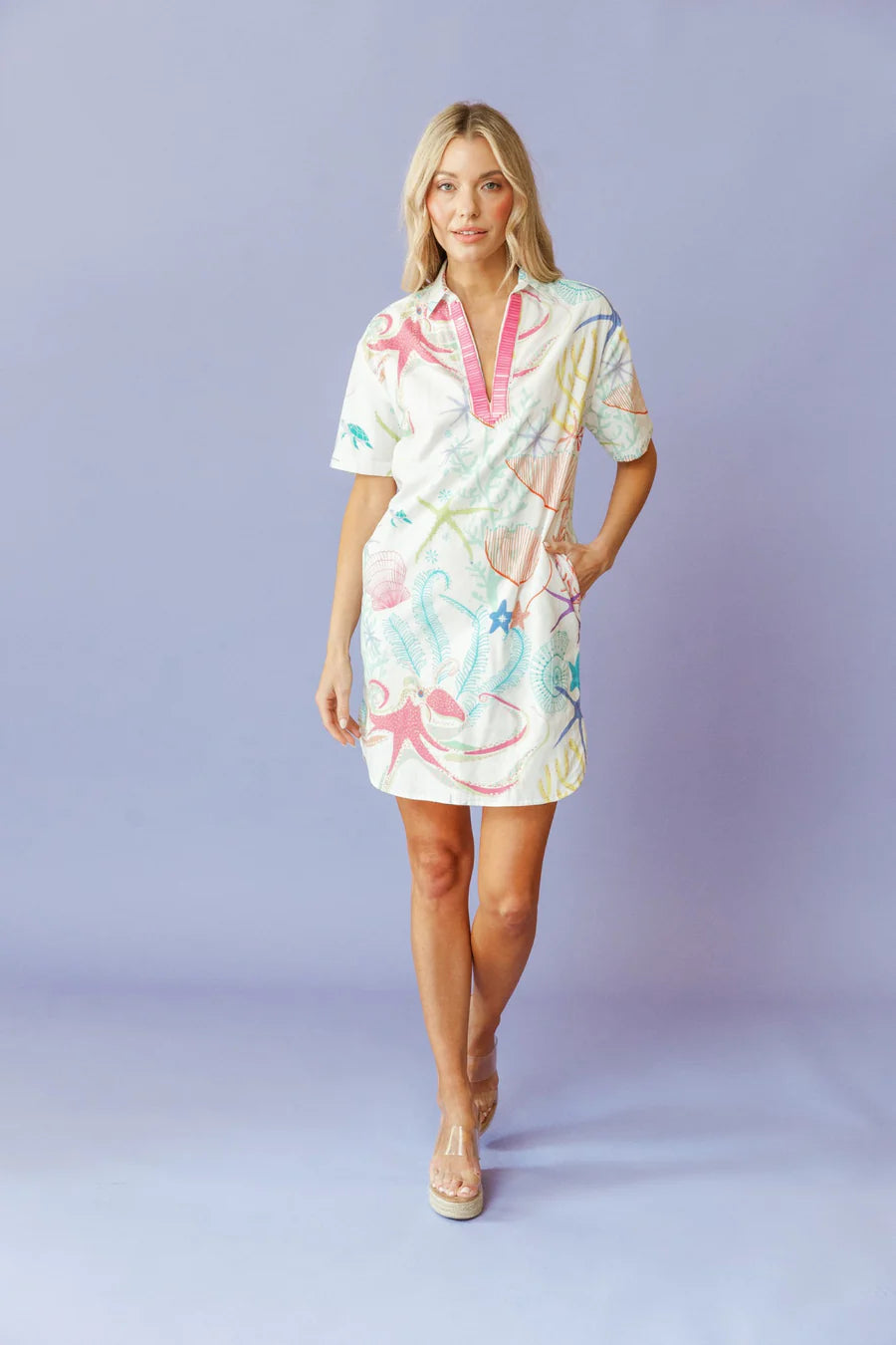 Sheridan French  Rhodes Dress - Under the Sea White
