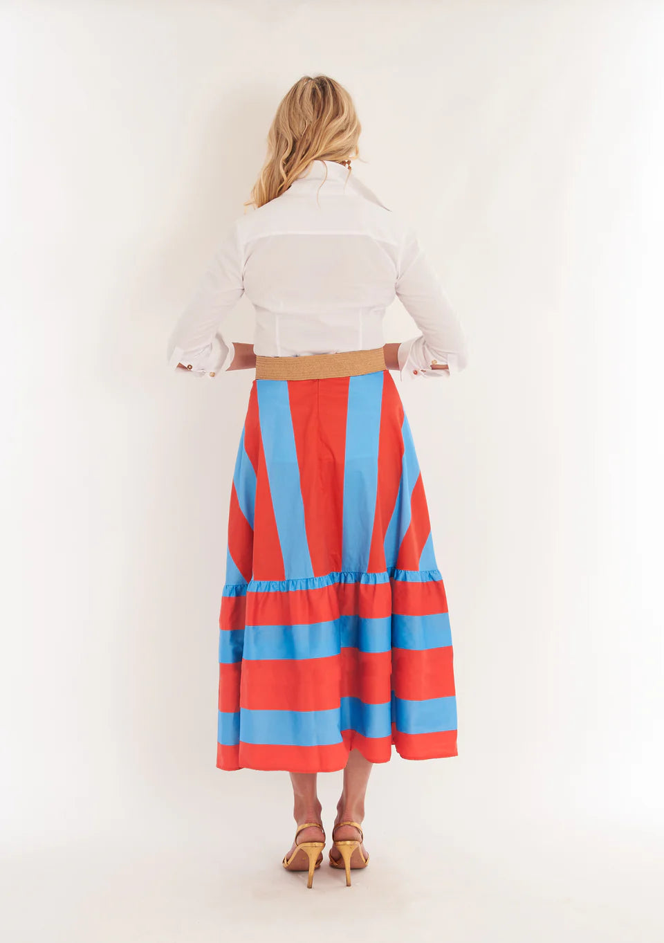 CK BRADLEY Trask Skirt - Americana Stripe