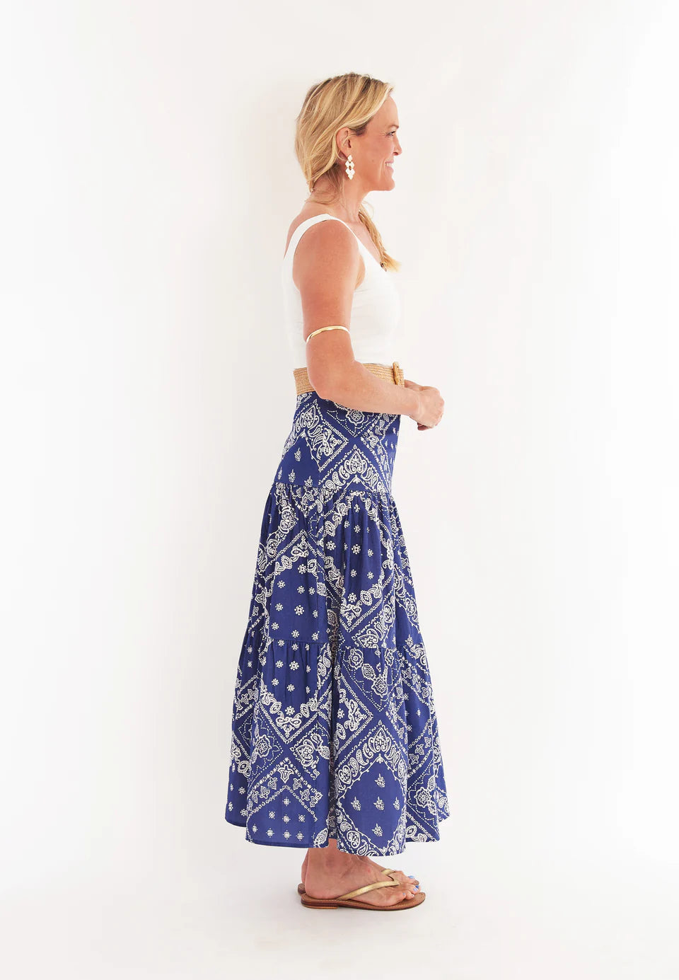 CK BRADLEY Samana Skirt - Bandana Navy