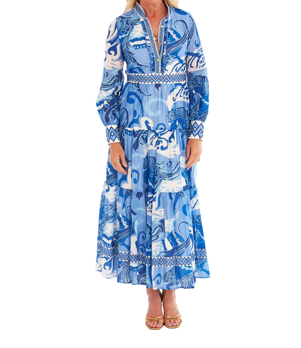 CK BRADLEY Annabelle Maxi Long Sleeve - Nouveau Lapis