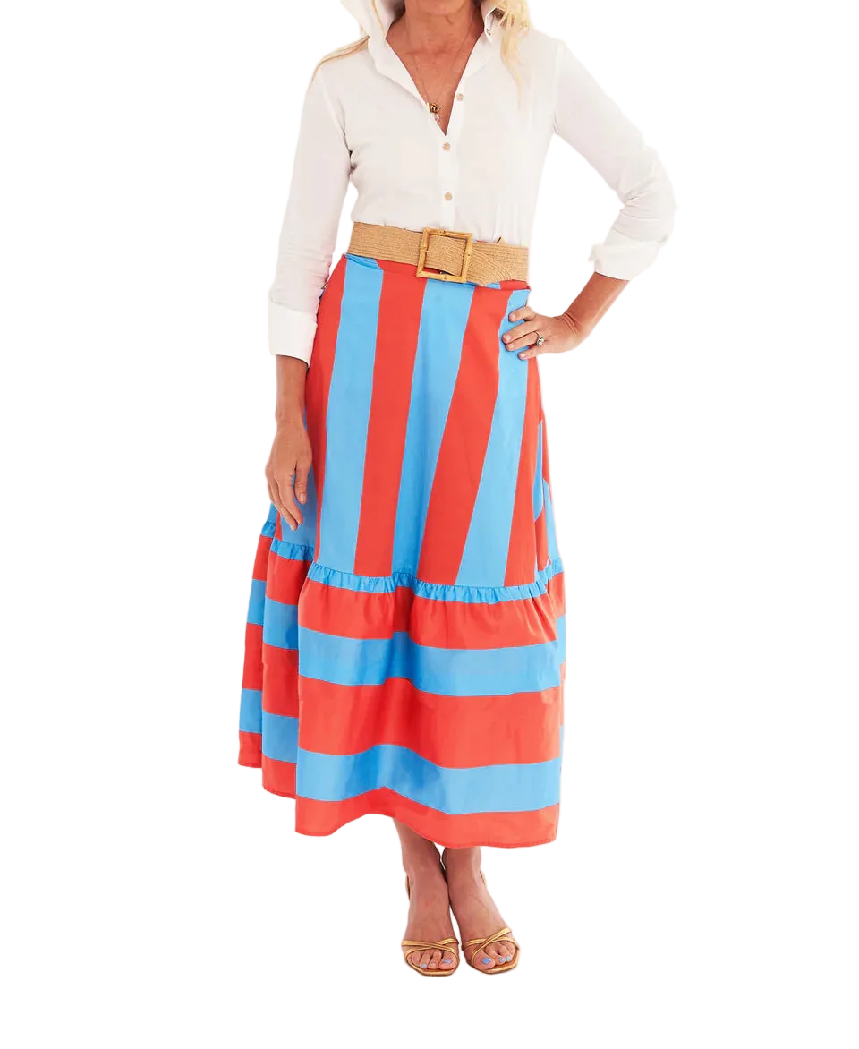 CK BRADLEY Trask Skirt - Americana Stripe