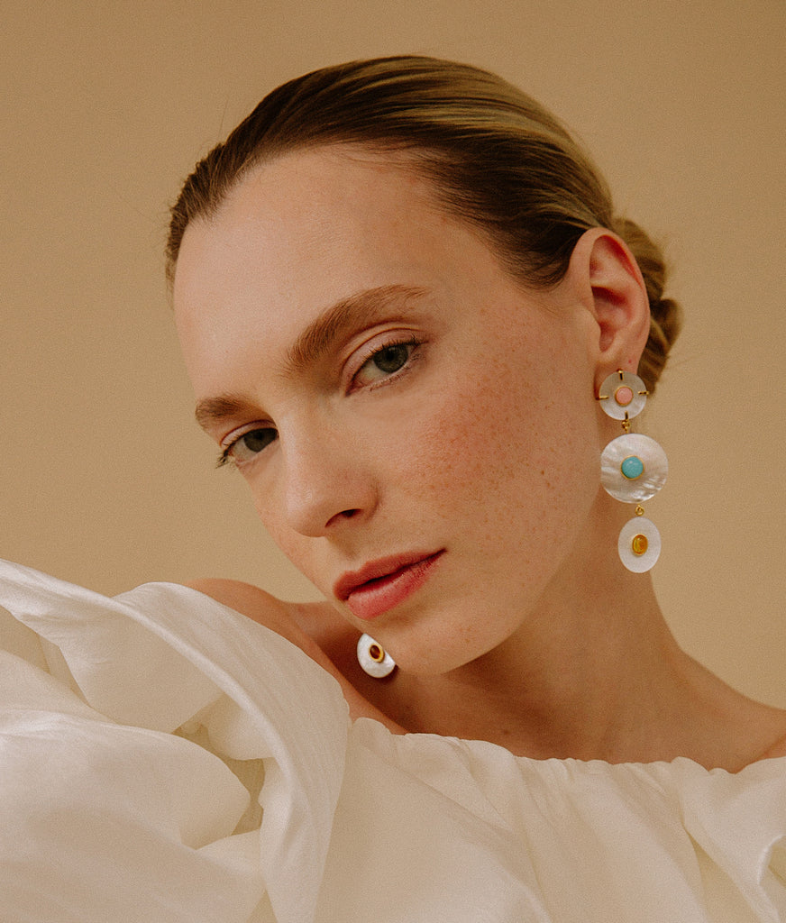 Lizzie Fortunato Tropical Pearl Earrings