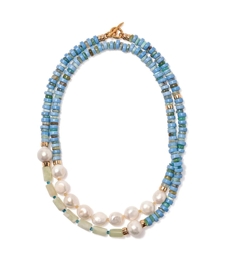 Lizzie Fortunato Cabana Necklace in Wave
