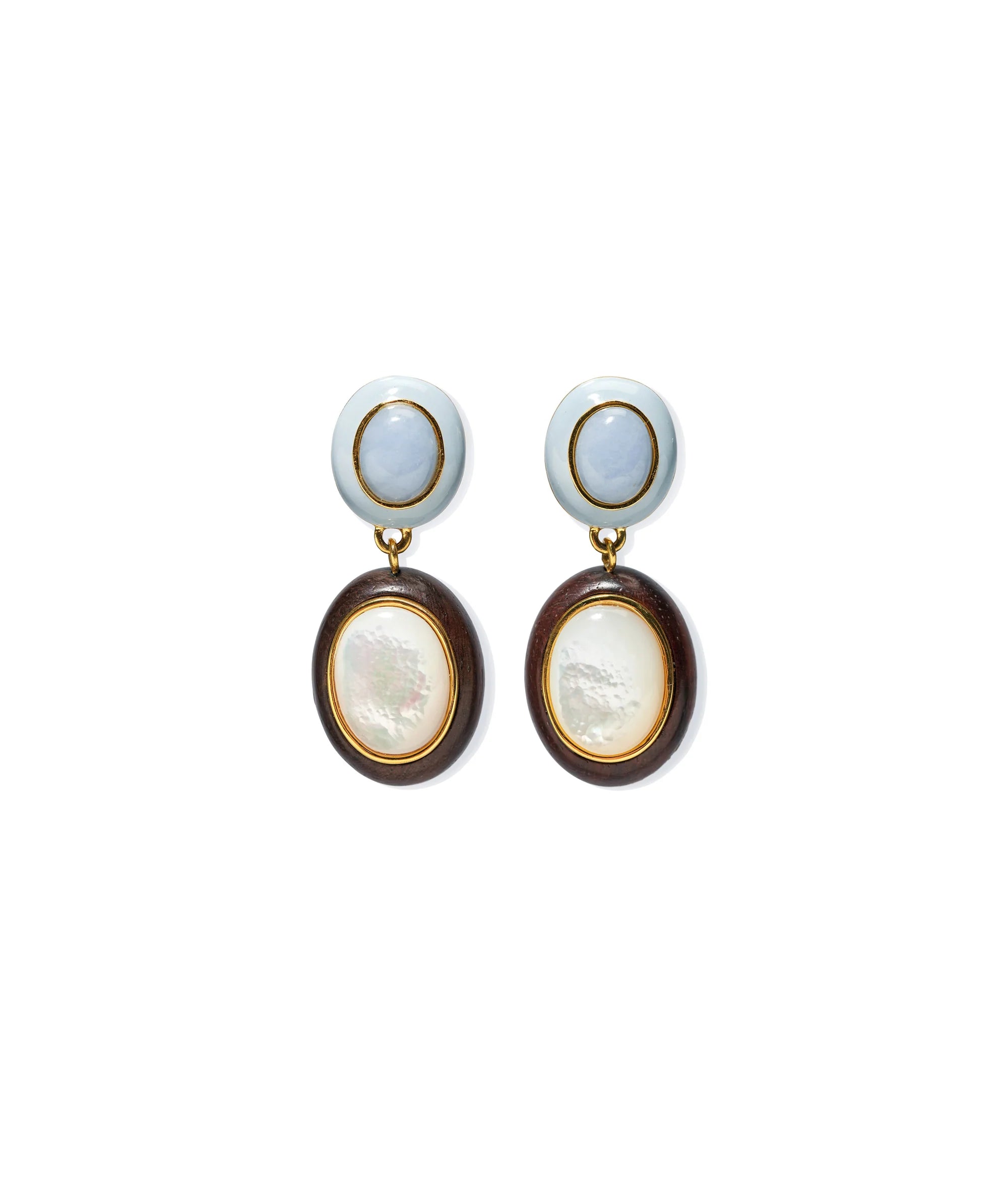 Lizzie Fortunato Papaya Earrings in Pearl