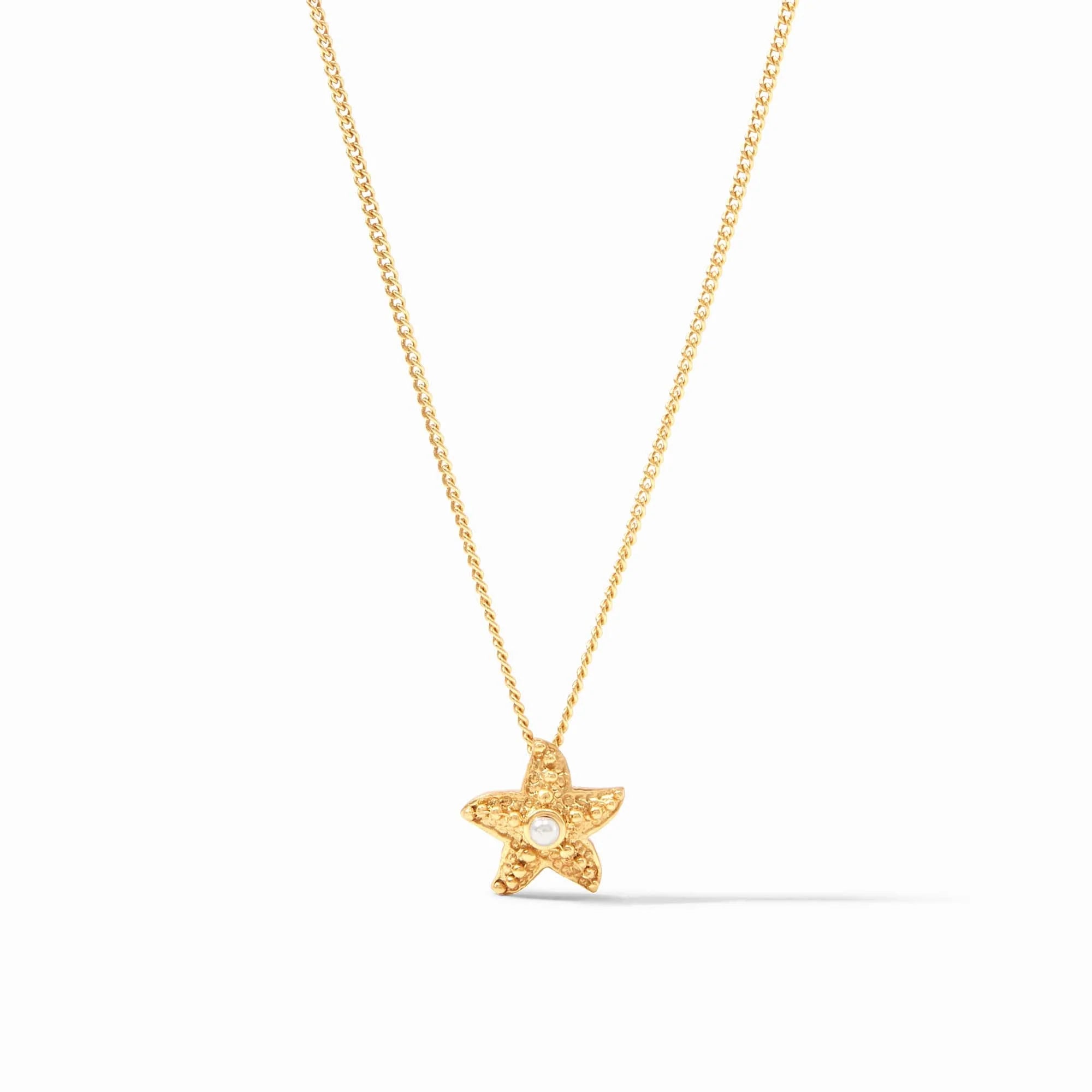 Julie Vos Sanibel Starfish Delicate Necklace Pearl