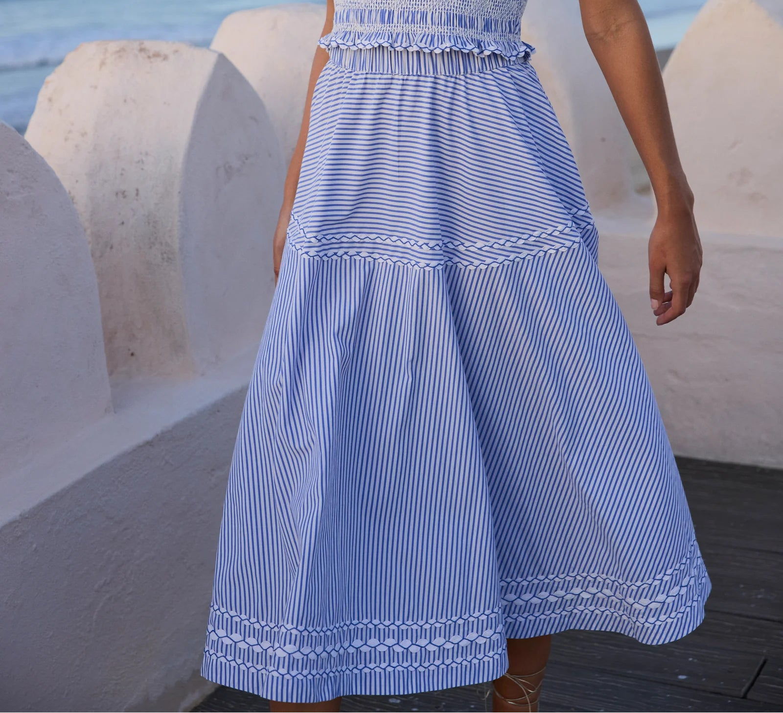 OLIPHANT Olivia Skirt - Sconset Blue