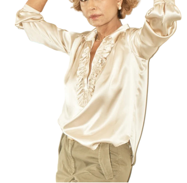 A Shirt Thing Celine Silk - Nude