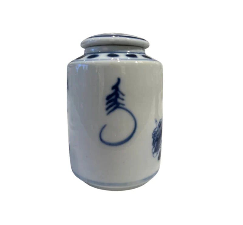 Small Tea Jar - Blue & White
