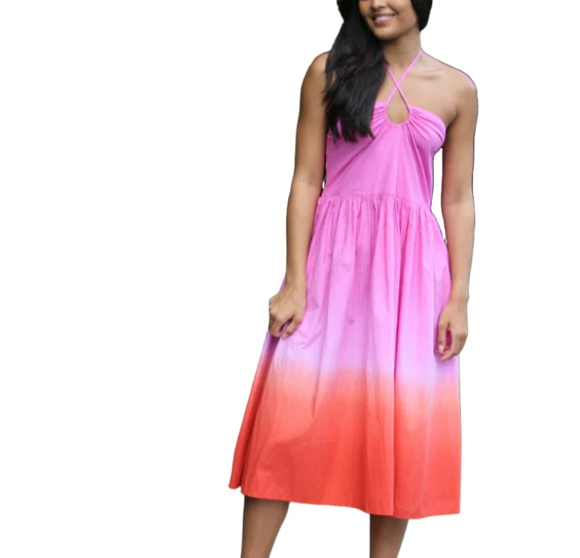 WKND Ravin Dress - Pink/Orange