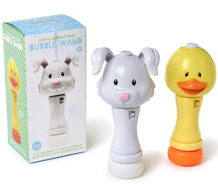 LED Illuminating Bubble Wand Blower - Assorted Designs