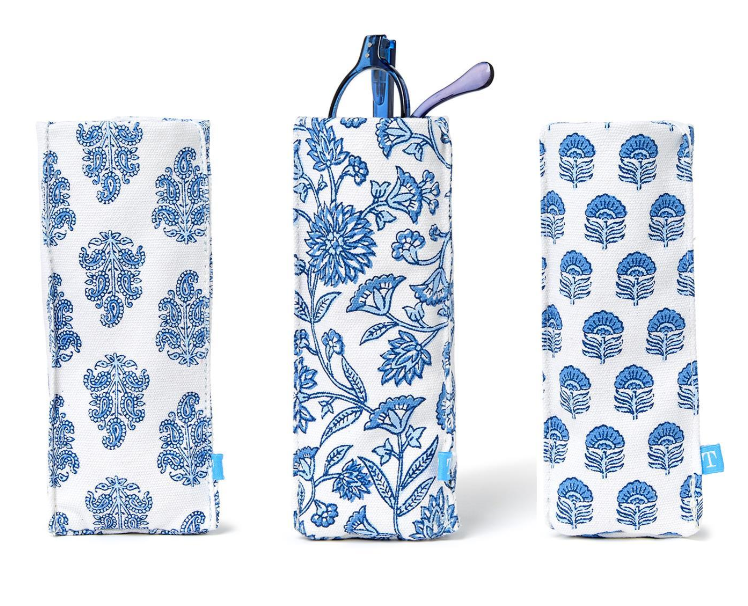 "Looking Good" Blue Block Eyeglass Holder - 3 Variants