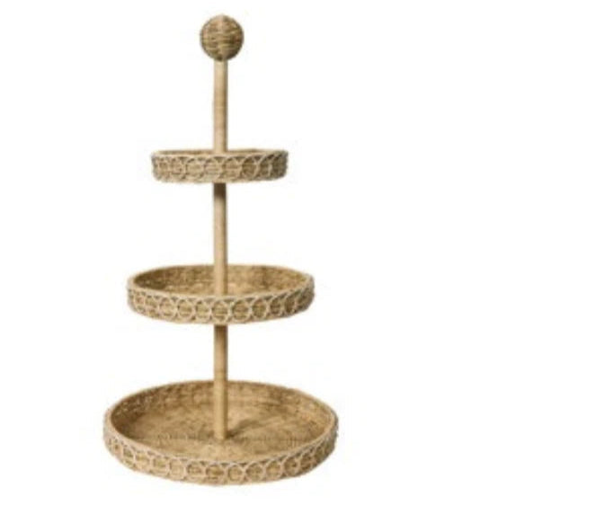 Juliska Provence Rattan 3-Tier Shelving Unit