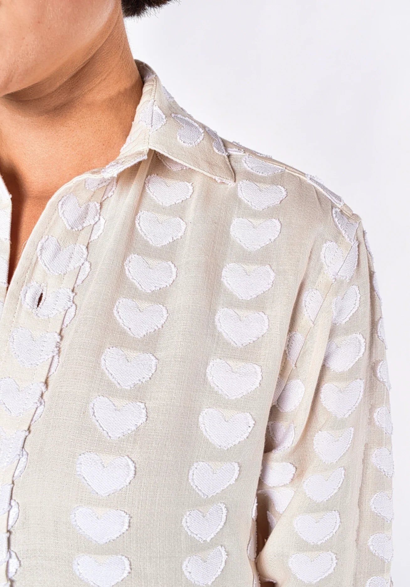 Emily Phillips White Heart Midi Dress