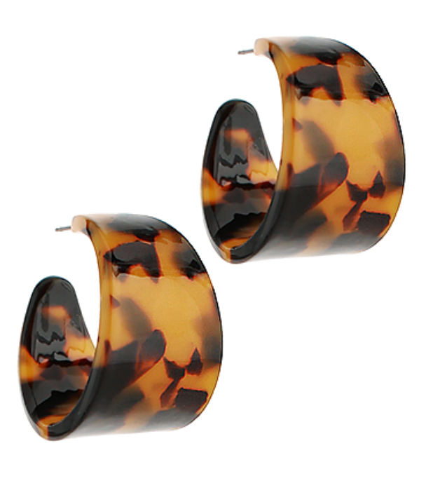 Tortoise Wide Hoops