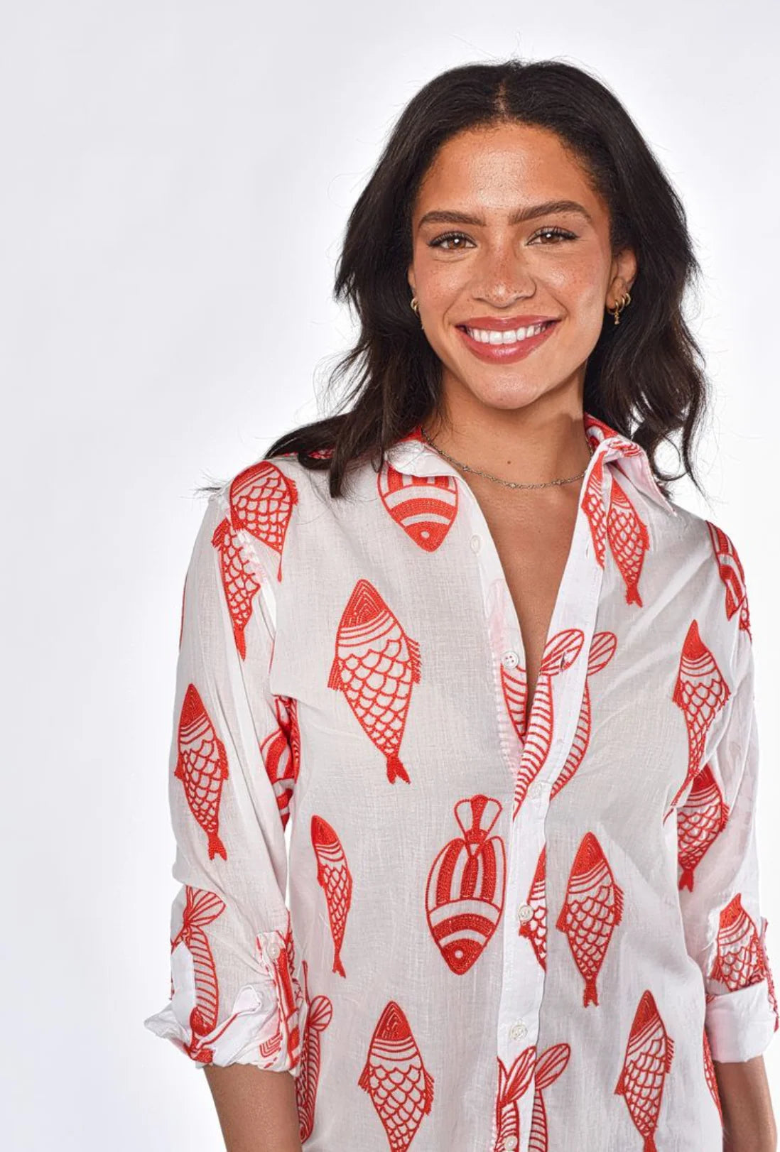 Emily Phillips Red Fish Dress
