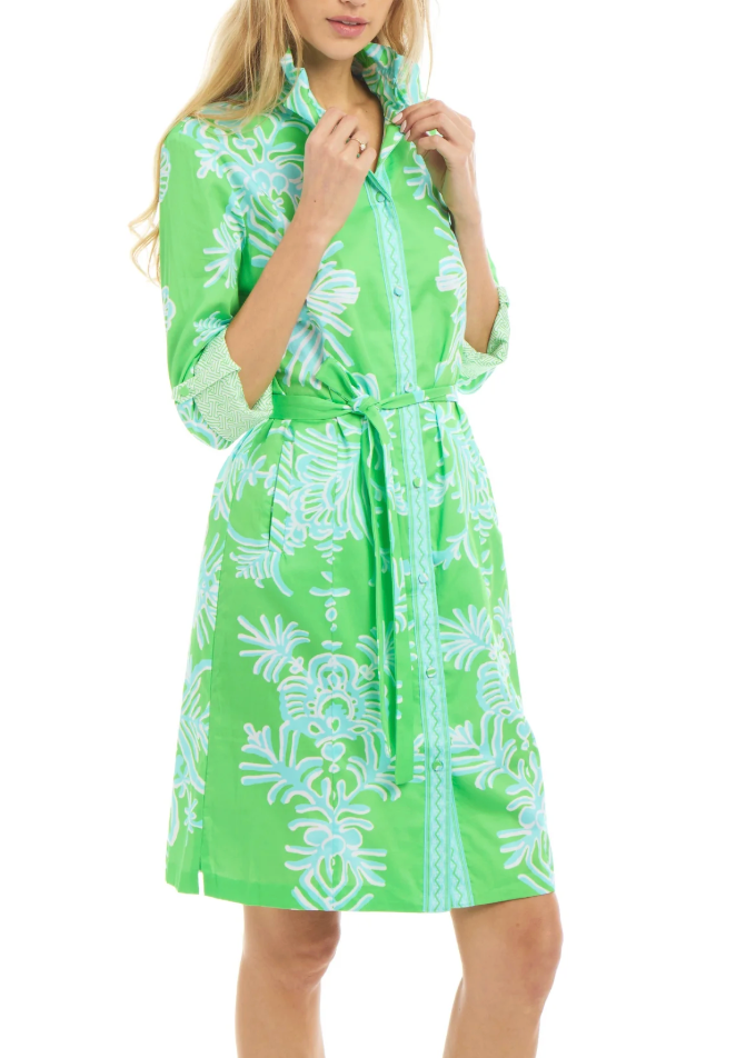 Elizabeth Dress - Kelly/Sea Rococo