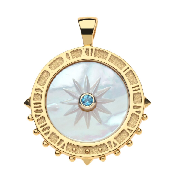 Forever La Vie en Soleil Mother of Pearl Pendant on Rolo Chain