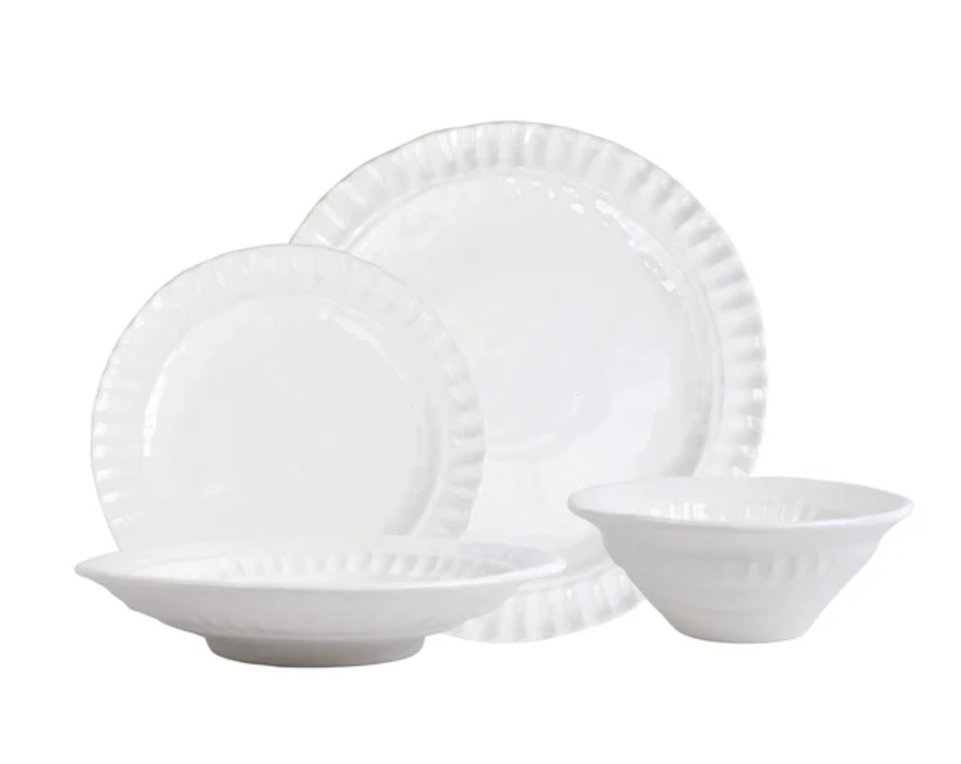 Vietri Pietra Serena 4 Piece Place Setting
