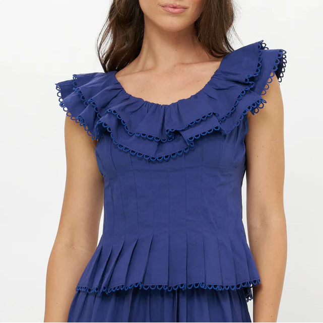 OLIPHANT Athena Top - Tisbury Navy