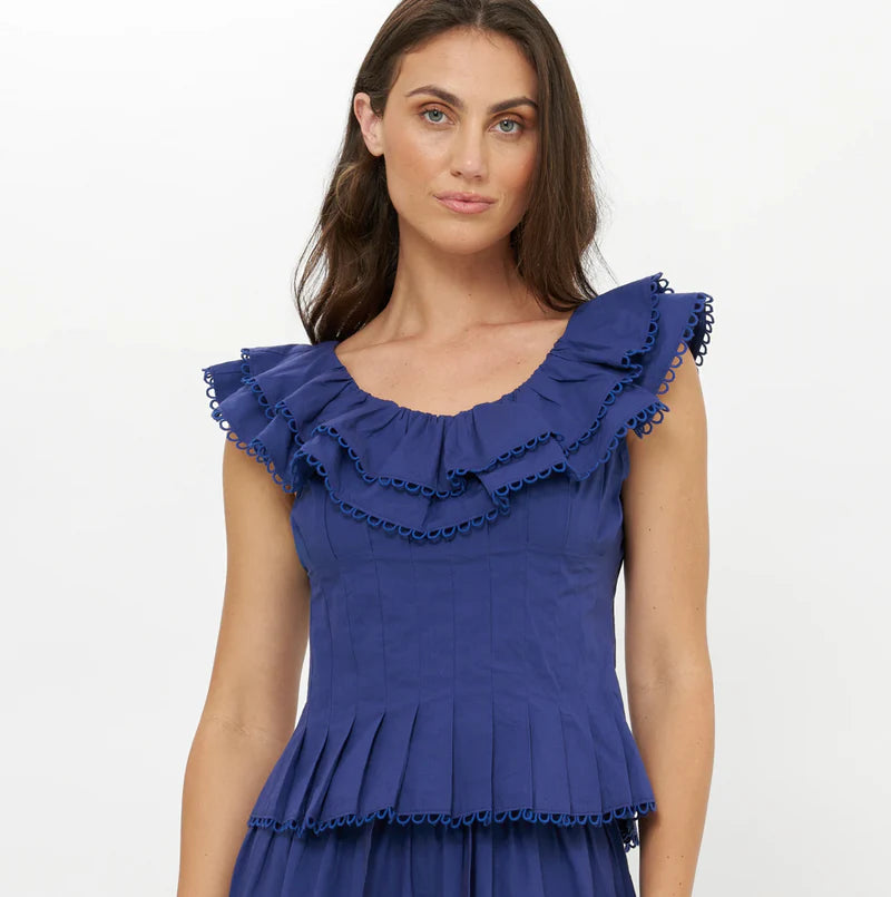 OLIPHANT Athena Top - Tisbury Navy