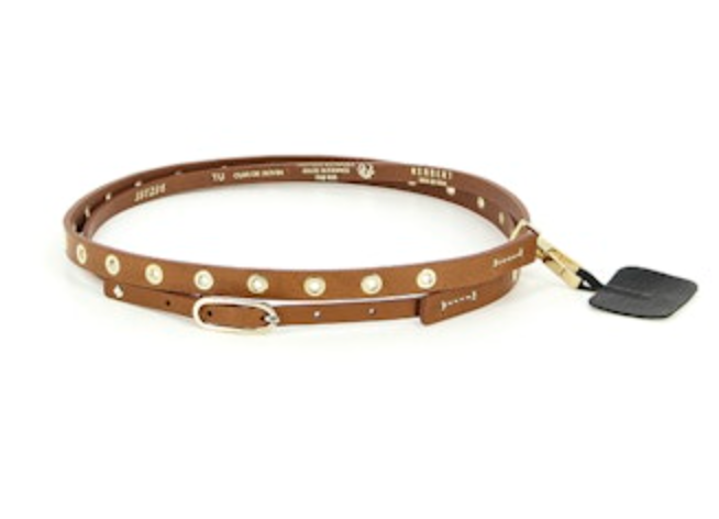 Herbert Studded Crossbody Phone Strap - La Fonette Black or Camel