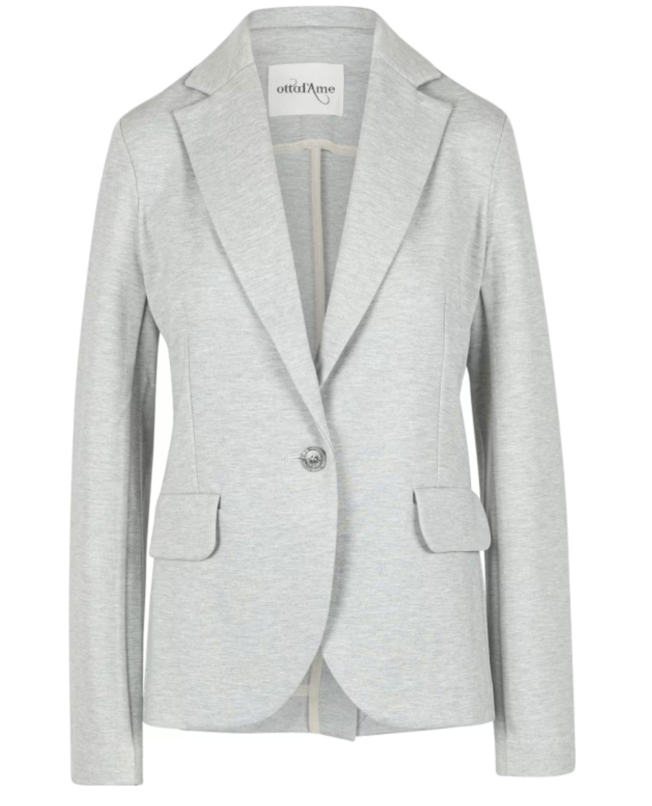 Ottod'ame Knit Blazer - Heather Grey