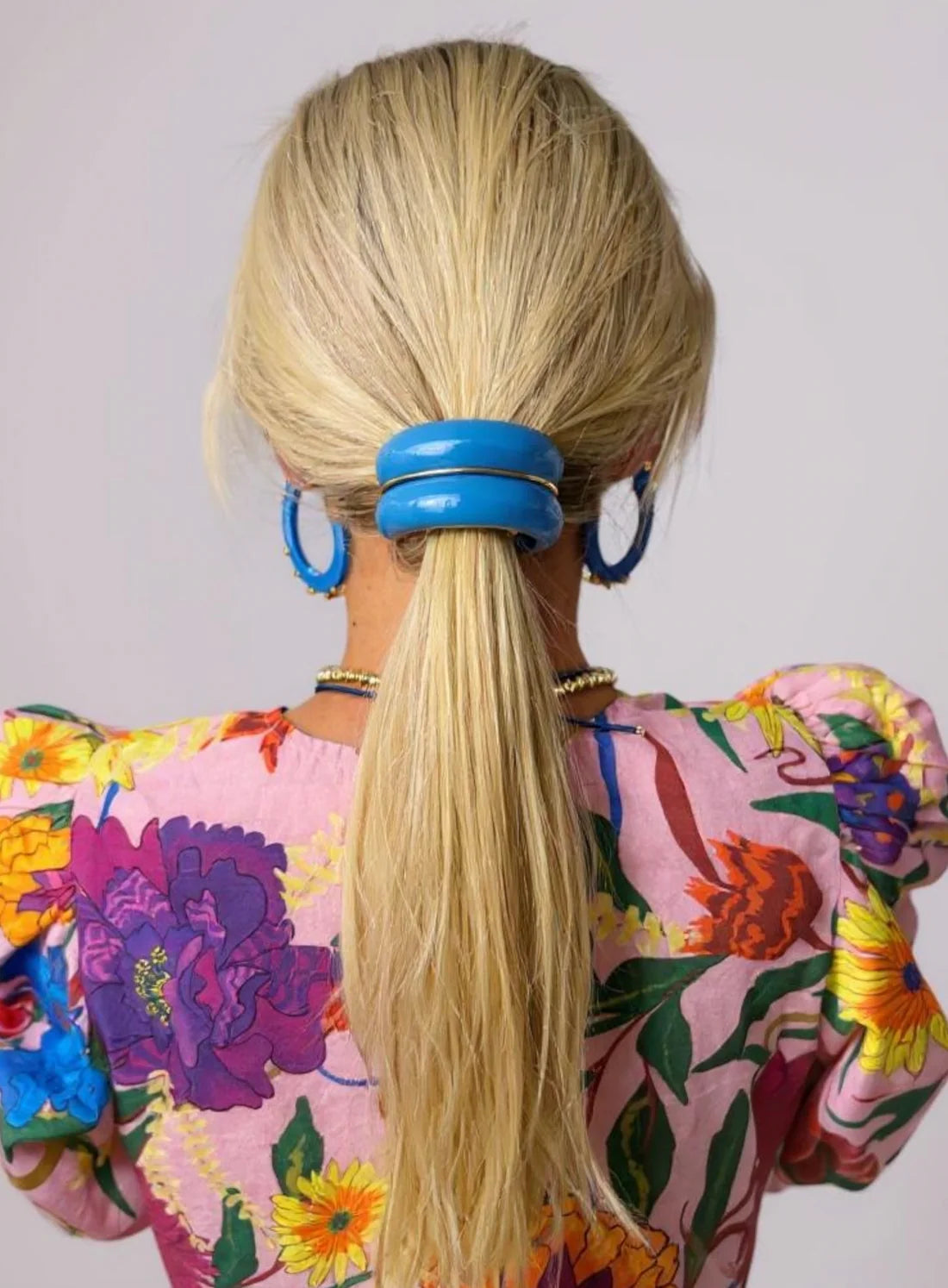Macaron Hair Cuff - Cornflower Blue