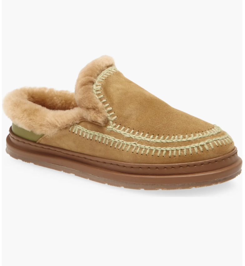 LaidBack London Saffron Suede Slipper - Olive