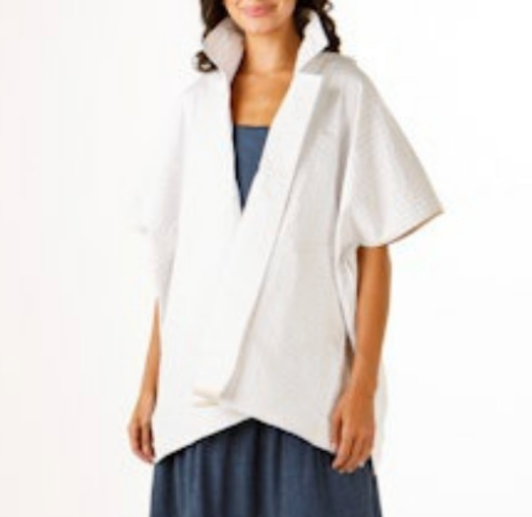 Holly Shae Sela Jacket - White with Embroidery - One Size