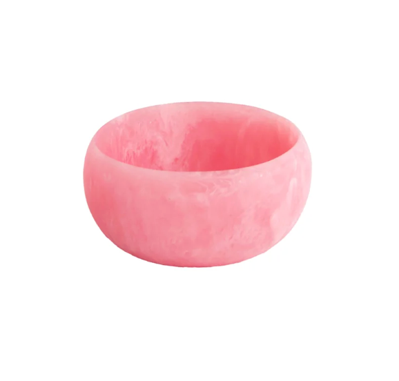 Beatriz Ball Resin Sorbet Mini Round Bowl - Raspberry