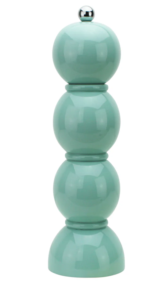 Lacquer Bobbin Salt or Pepper Mill Grinder - (multiple colors)