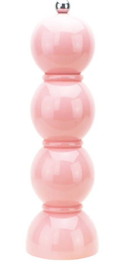 Lacquer Bobbin Salt or Pepper Mill Grinder - (multiple colors)