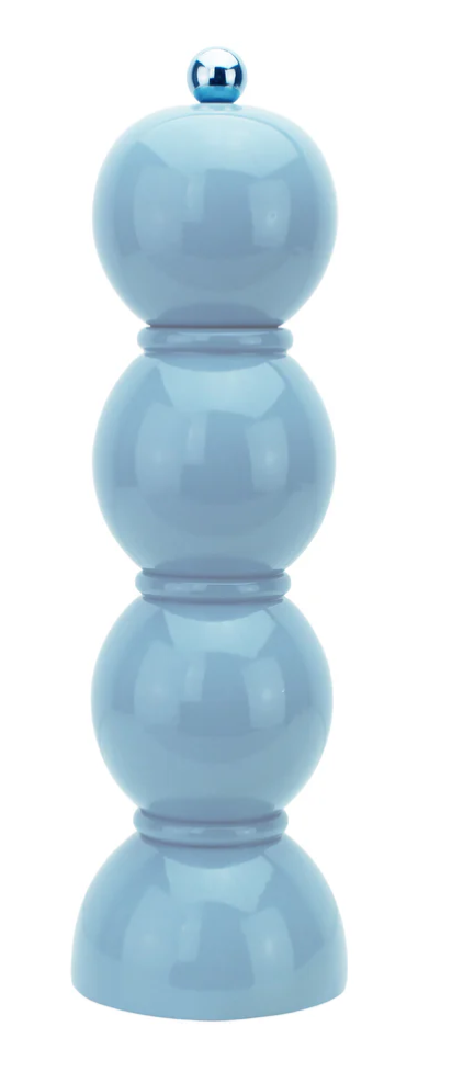 Lacquer Bobbin Salt or Pepper Mill Grinder - (multiple colors)