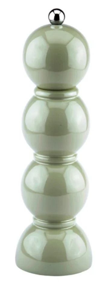 Lacquer Bobbin Salt or Pepper Mill Grinder - (multiple colors)