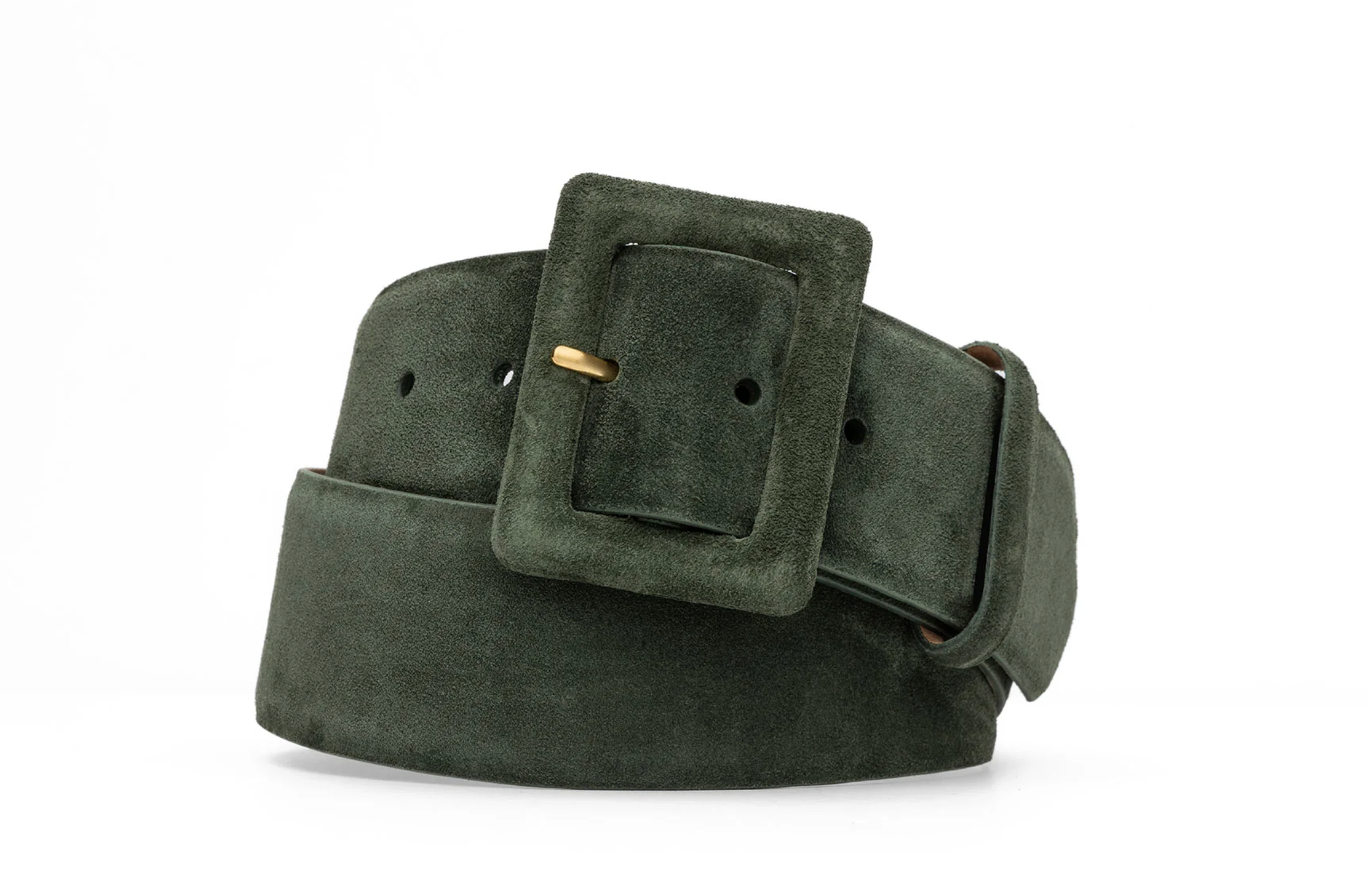 W.KLEINBERG Suede Calf  Belt - Grass