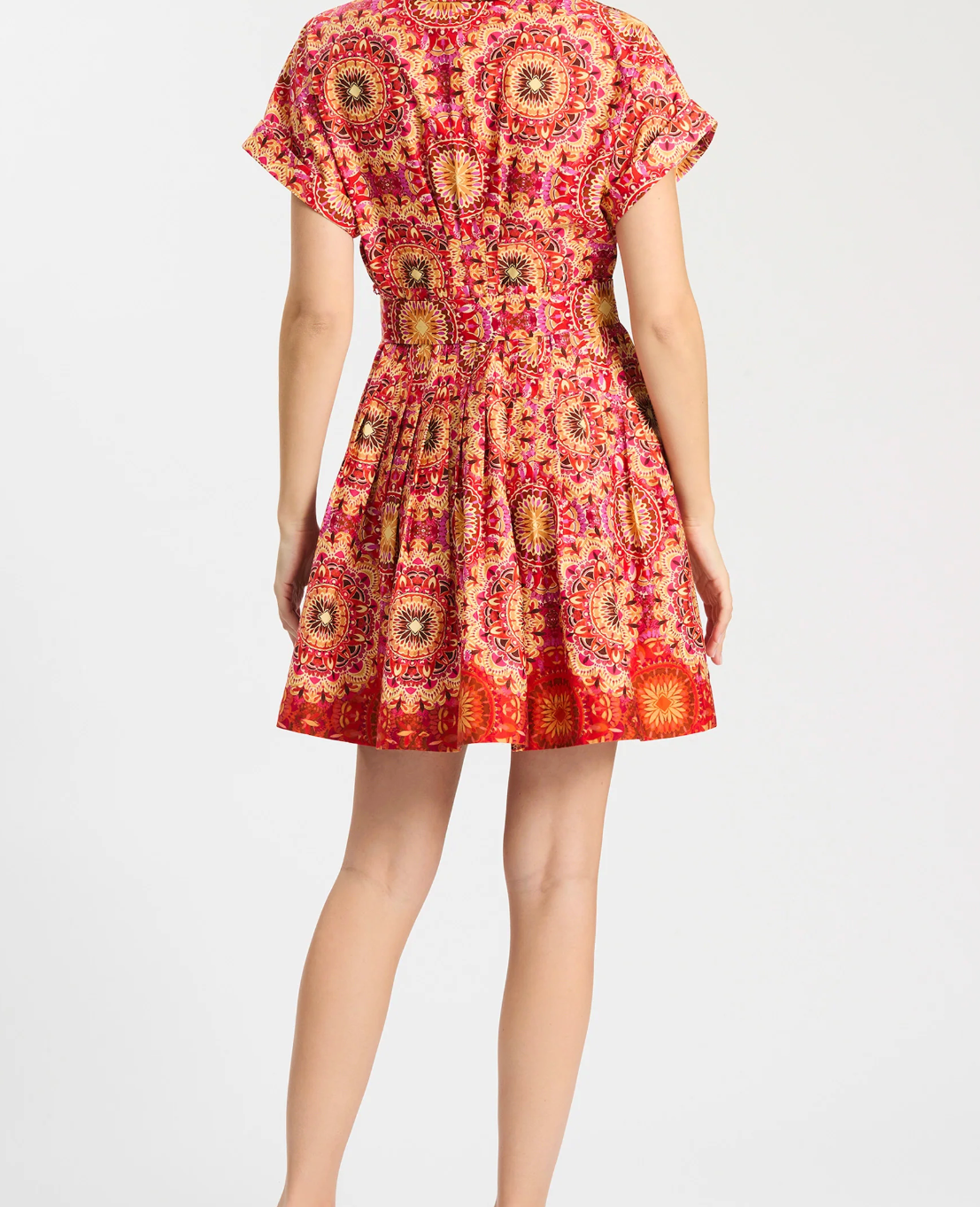 Tyler Boe Mosaic Border Hailey Shirtdress - Mosaic