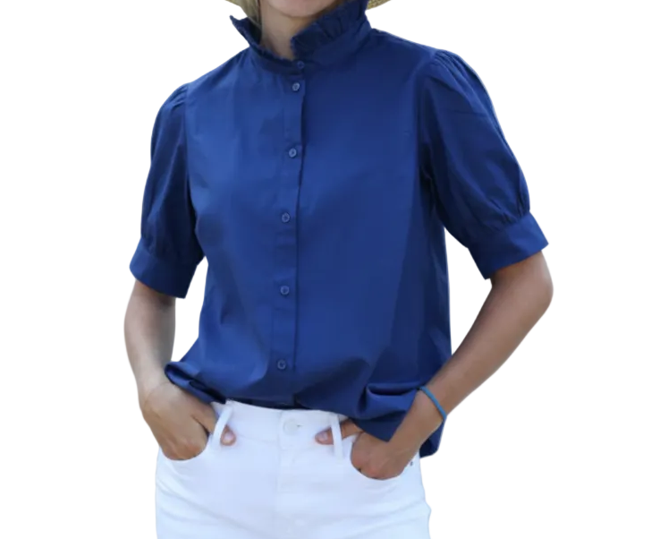 Kate Top - Poppy and Navy