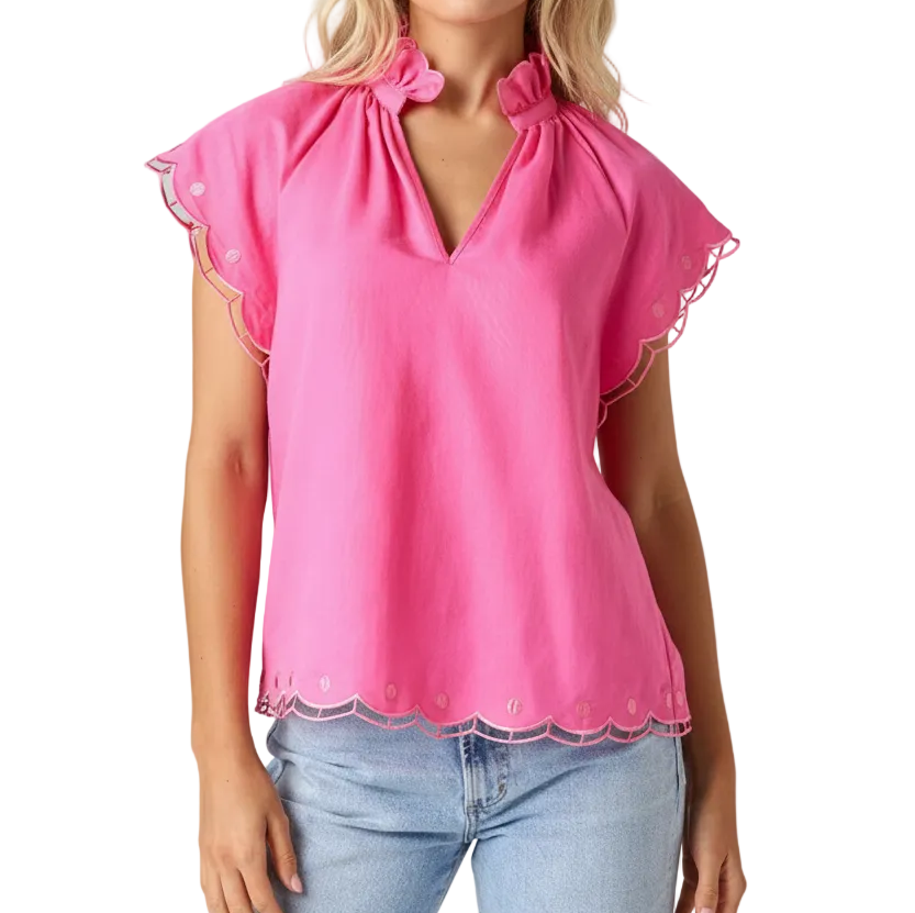 Crosby by Mollie Burch Wilkes Top - Pink Laurel