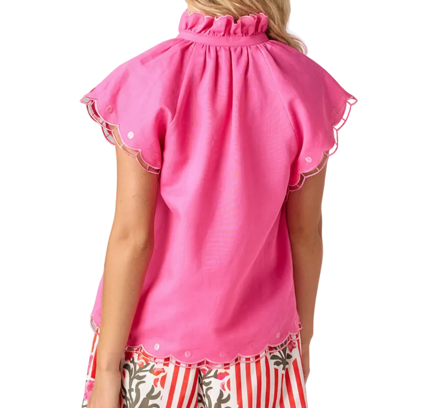 Crosby by Mollie Burch Wilkes Top - Pink Laurel
