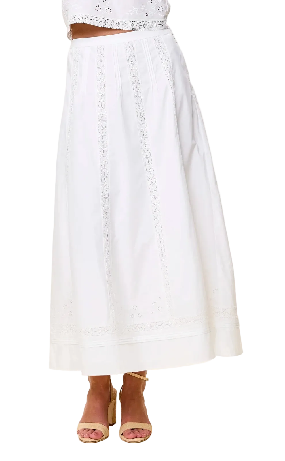 Cleobella Aylin Midi Skirt - Ivory
