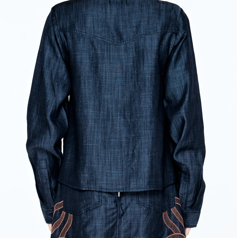 Julianna Denim Button-down Shirt