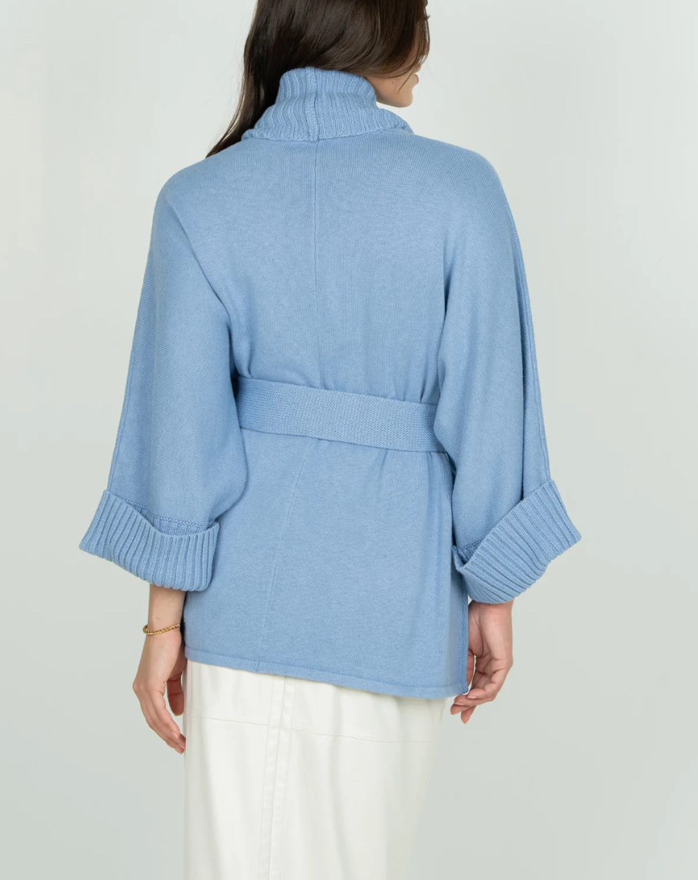 Emily McCarthy Willo Wrap Sweater - Blu