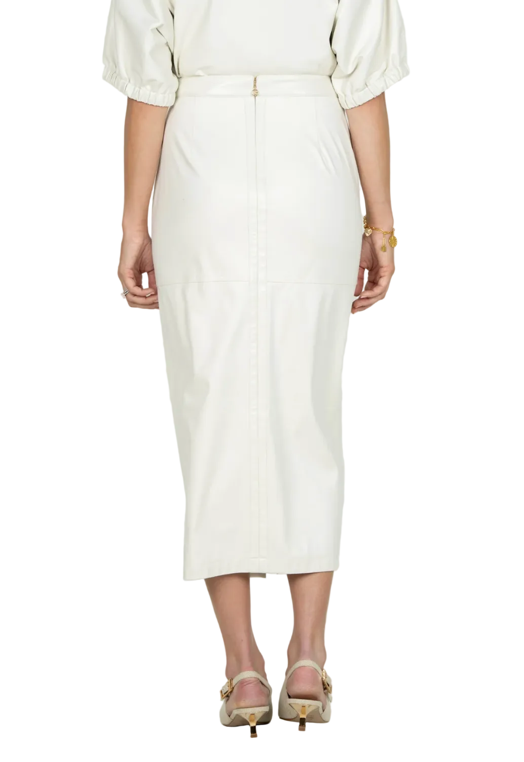 Emily McCarthy Pencil Skirt - Carrara Suede