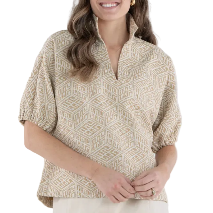 Emily McCarthy Poppy Top - Mosaic