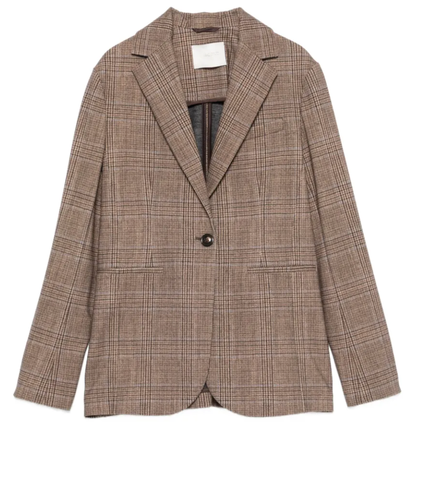 CIRCOLO Giacca Slim Long Jacket - Mocha