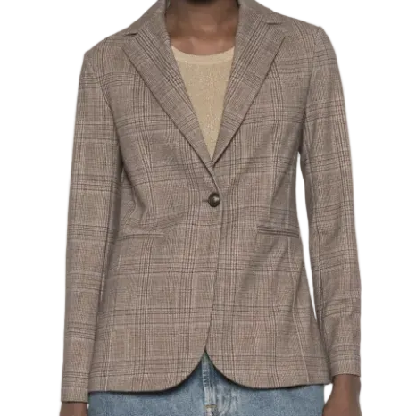 CIRCOLO Giacca Slim Long Jacket - Mocha