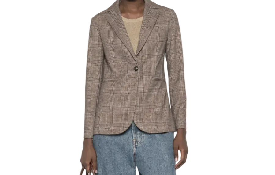 CIRCOLO Giacca Slim Long Jacket - Mocha
