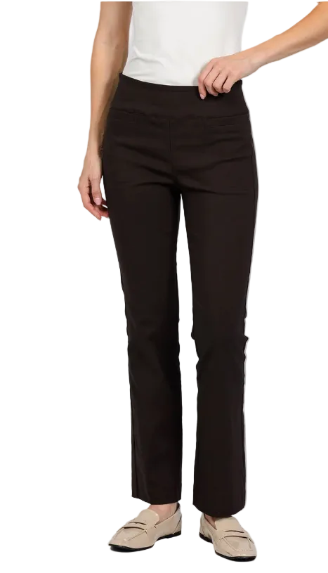 Ponte Bootcut Pants - Chocolate